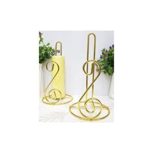 Stainless Steel Serviette Roll Holder-gold
