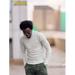 Unisex light grey pullnecks 