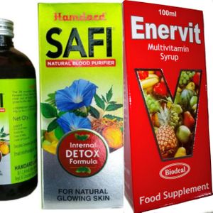 Safi Ayurvedic Detox Syrup + Enervit Syrup