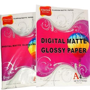 Clarion A4 Digital Matte Glossy Photo Paper 100 Sheets