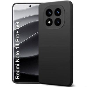 Liquid Silicone Back Cover Case For Redmi Note 14 Pro Plus 5G Soft Micro-Fibre Lining Inside Camera Protection Bump Shockproof Back Case For Redmi Note 14 Pro+
