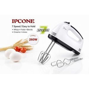 IPCONE Hand Mixer Automatic 7 Speed High Power Electric 260W Compact, Powerful