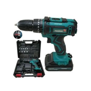 21V Cordless Drill And Bits, 2 Batteries