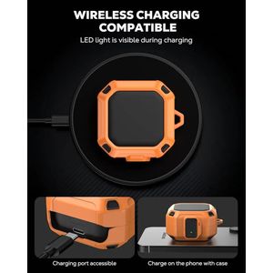 Armor Case Case for Samsung Galaxy Buds 4 Pro Case (2026), Rugged  Shockproof Full Protection Cover for Women Men