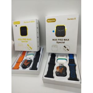 W26 Pro Max Series 8 Smartwatch with Advanced Fitness Tracking and Bluetooth Earbuds for Seamless Connectivity