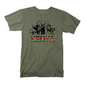 Kenya Lion Customize Tees Summer Cool Jersey Loose Sportswear