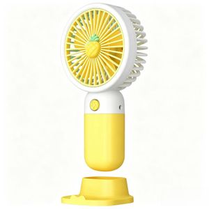 General Pineapple Handheld Fan USB Rechargeable Mini Fan With Stand