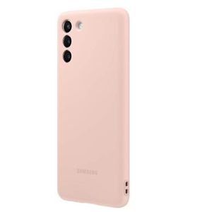 Soft Silicone Back Cover for Samsung Galaxy S21 - Pink, anti-fingerprint, anti-scratch, durable silicone case