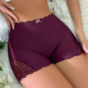 3Pcs Sexy Lace Edge Seamless Boyshort Biker Shorts Sexy Panties For Ladies(SIZE 12-18)