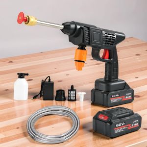 Heavy Duty Adjustable 3 in 1 Nozzle 96V Cordless Car Washer Car Washing High Pressure Washer Gun 