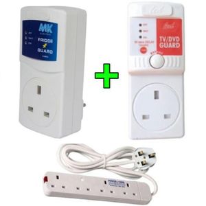 MK BEST Quality Fridge Guard, Freezer, Refrigerator Guard For Roch Top-Mounted Defrost Fridge + TV GUARD & FREE 4 WAY POWER EXTENSION CABLE