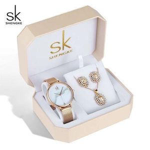 Ladies Watch Necklace Earrings Gift Set