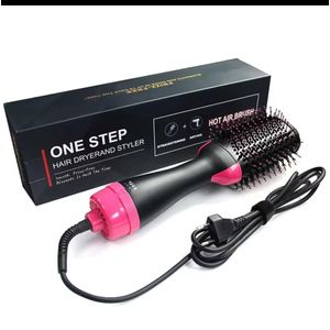 Hair Dryer Brush Blow Dryer Brush in One, Upgraded 4 in 1 Hair Dryer and Styler Volumizer with Negative Ion Anti-frizz Ceramic Titanium Barrel Hot Air Hair Straightener Brush