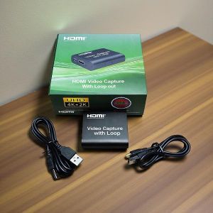 Teaching Recording Video Conference HDMI Video Capture Card with Loop Out