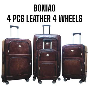 4 in 1 high quality leather suitcases