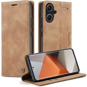 Caseme Retro Wallet Flip Cover for Redmi Note 13 Pro Plus(+) 5G – Premium PU Leather Kickstand Case with Card Slots & Magnetic Closure