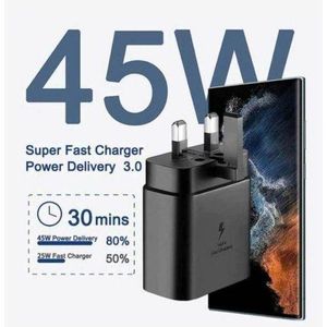 Samsung Complete 45 Watts Fast Charger Adapter With C Output Cable For All Type C