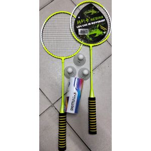 2pcs Badminton Rackets,3 Shuttle Cock, Carrying Bag Set Badminton Racquet Set Indoor Outdoor Sports Accessory Badminton