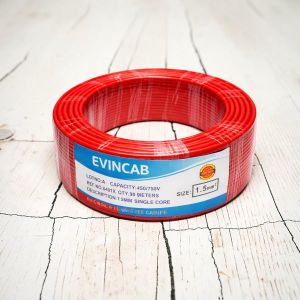 Evin  1.5mm Red Single Core Solid Thick Insulation Durable Safe Electrical Wiring Cable 