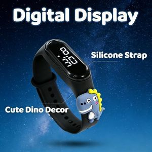 Kids Digital Watch Dinosaur Cartoon Wristwatch for Boys Girls