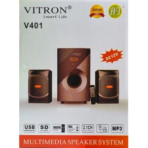 Vitron 2.1CH New Model Bluetooth Enabled Sub Woofer Sound System Multimedia Speaker System Sorround Sound System with Remote Control 