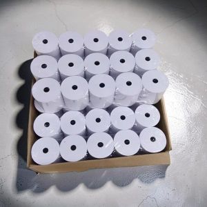 Supermarkets Stable Performance A Full Box Carton of 50 Pieces of 80mm By 80mm By 13mm Thermal Receipt Paper Rolls
