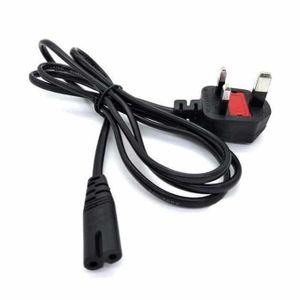 2 pin Power Cable for for Laptop, PS4, PC Monitors, Smart TV Monitor, Printer, Computer, Camera, Tape Recorder, Kettle, Digital Piano