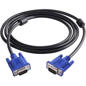 Bn VGA to VGA Cable, Male to Male 15 Pin Video Monitor Cord, Bridges analog computer graphic outputs straight to high definition external display monitors cleanly