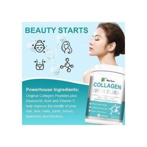 Collagen With Burn collagen Type I,II,III,V & X reduce visible cellulite, promote healthy skin, hair and nails and support joint and bone health, while also aiding in fat burning and metabolism.