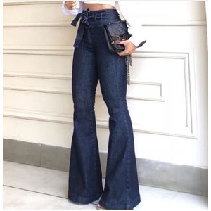 Fashion (Black)Women High Waist Wide Leg Baggy Jeans Side Pocket