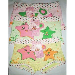 6 Pcs Dotted Girls' Assorted Print Underwear Kids Panties Comfort Polyester Briefs Hot Pants