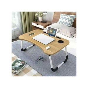 Wooden Laptop Bed Table - Portable MDF Stand for Couch & Office