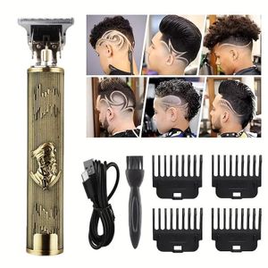 Vintage Professional Rechargeable Hair smart trimmer Clipper for Men - T9 Design, Ideal for Barbers, home use, outdoor and for children
