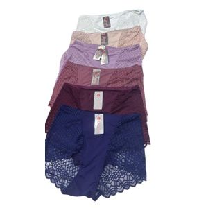 Fashion And Style 3PCS Lace Panties for Women – Soft Sexy Lace Silk Briefs (Free Size)