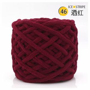 45G Thick Ice Strip Line Cotton Thread Soft Chenille Knitting Wool