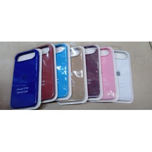 iPhone 17 Air Case, Quality Shockproof Original Silicone Phone Cover with Durable Slim and Stylish Protection in Red