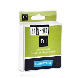 Dymo D1 Series label – 40913- Black on White – 9mm X 7 meter Compatible