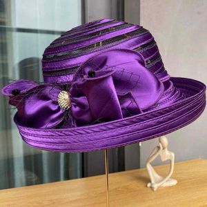 Kentucky Women's Purple Fashion Wedding Church Hat