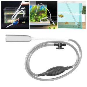 5 in 1 Aquarium Fish Tank Cleaning Tools Kit Aquarium Gravel Cleaner Siphon  Fish Tank Cleaner Water Changer with Dropper Waste Cleaner Algae Scraper  Double Sided Sponge Brush Fishing Net 