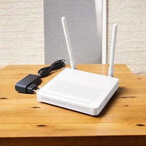 XPON GPON ONU FTTH Router with Dual External Antennas and Stable High Speed WiFi Signal