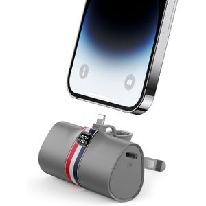 20W Quick Charge Mini External Battery 500mah for iPhone 14, 13, 12, 12 Pro, 11 Pro, XR, X, 8, 7, and Airpods Pro, with Stand