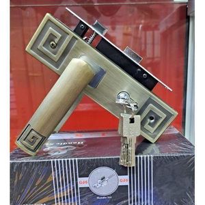 GJS Quality wooden Cylinder Door Lock -antique color