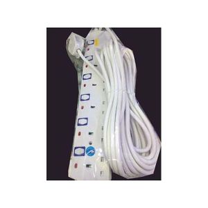 Jsb 6-Way Socket Power Extension Cable 10m Long with surge protector