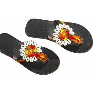 Kipepeo Ladies genuine leather maasai sandal