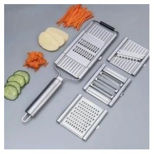 ST Multi-Function Stainless Steel Vegetable Slicer – 4 in 1 Kitchen Cutter & Grater