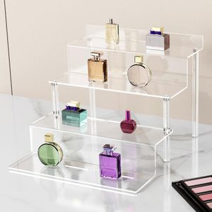 Acrylic display stand, 9-inch 4-layer transparent perfume storage rack, desktop tiered display stand, for / cupcakes and