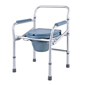 Foldable commode seat