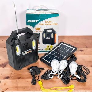 	DAT AT-9028B Home Solar Lighting System Kit USB Mobile Charging Solar Panel Fast Charging Support