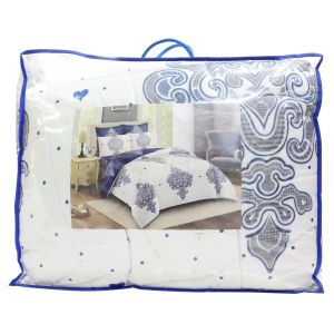  Binded Print Bed Cover 4Pcs 5X6  Complete Duvet Cover Set  Soft Non-Woven Fabric  Home Bedding