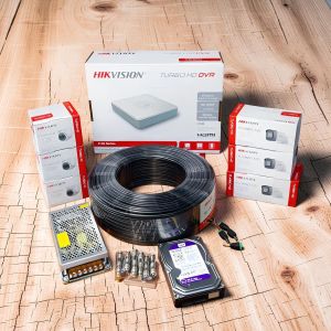 Hikvision  6 1080P Full HD 2MP Smart Protection Advanced Security CCTV Cameras Complete System Kit with 8 Channel DVR +500GB Harddisk 